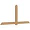 Ekena Millwork Eugene Smooth Timber Gable Bracket, Western Red Cedar, 108"W x 49"H x 3 1/2"D x 5 1/2"F, 11/12 Pitch GBW108X49X0406EUG00SWR - alternate 4